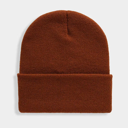 Unisex Beanie | Warm Wool Blend Cuffed Knitted Hat for Autumn Winter Outdoor Wear | Steven & Levon