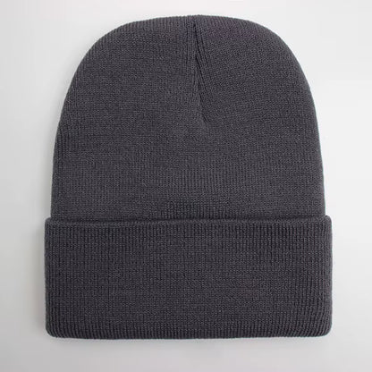 Unisex Beanie | Warm Wool Blend Cuffed Knitted Hat for Autumn Winter Outdoor Wear | Steven & Levon