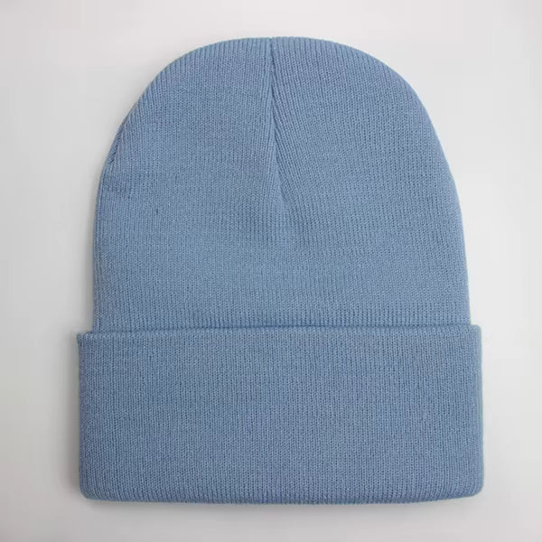 Unisex Beanie | Warm Wool Blend Cuffed Knitted Hat for Autumn Winter Outdoor Wear | Steven & Levon