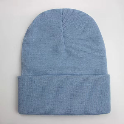 Unisex Beanie | Warm Wool Blend Cuffed Knitted Hat for Autumn Winter Outdoor Wear | Steven & Levon