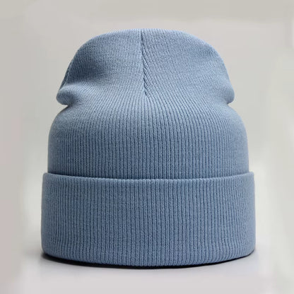 Unisex Beanie | Warm Wool Blend Cuffed Knitted Hat for Autumn Winter Outdoor Wear | Steven & Levon
