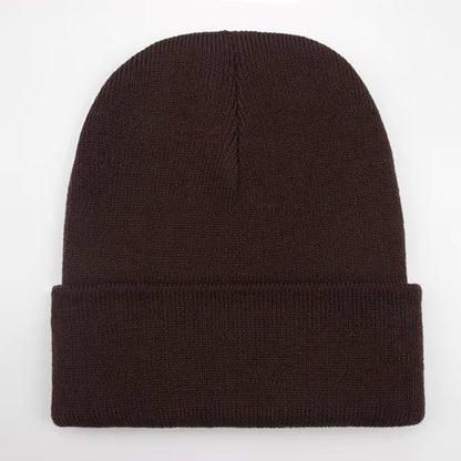 Unisex Beanie | Warm Wool Blend Cuffed Knitted Hat for Autumn Winter Outdoor Wear | Steven & Levon