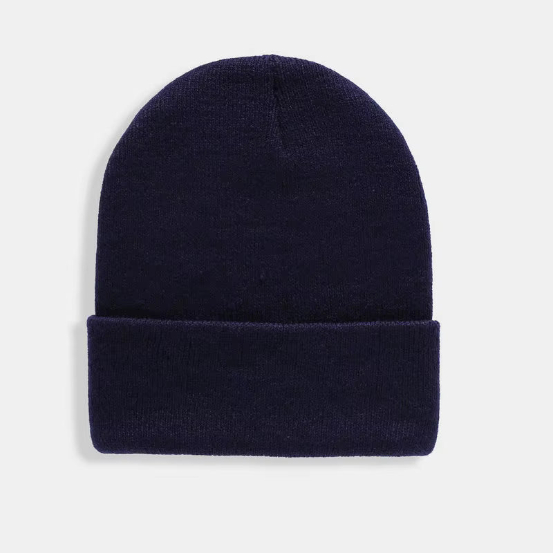Unisex Beanie | Warm Wool Blend Cuffed Knitted Hat for Autumn Winter Outdoor Wear | Steven & Levon