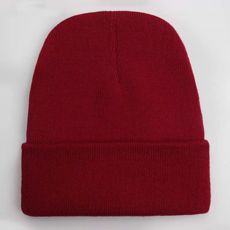 Unisex Beanie | Warm Wool Blend Cuffed Knitted Hat for Autumn Winter Outdoor Wear | Steven & Levon