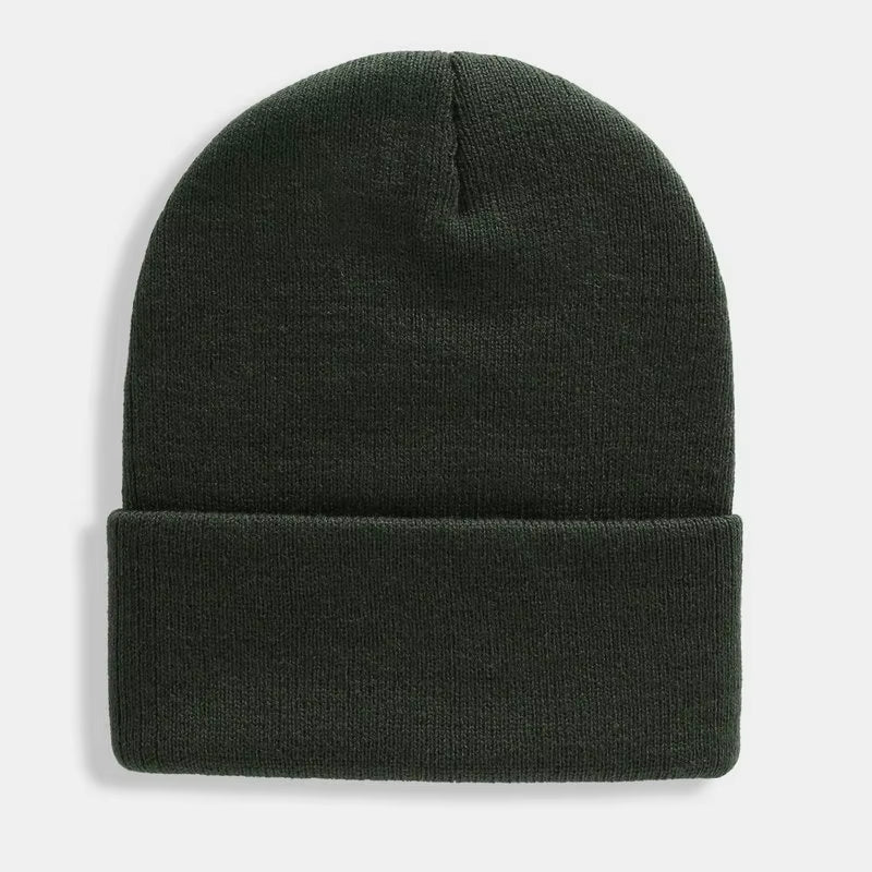 Unisex Beanie | Warm Wool Blend Cuffed Knitted Hat for Autumn Winter Outdoor Wear | Steven & Levon