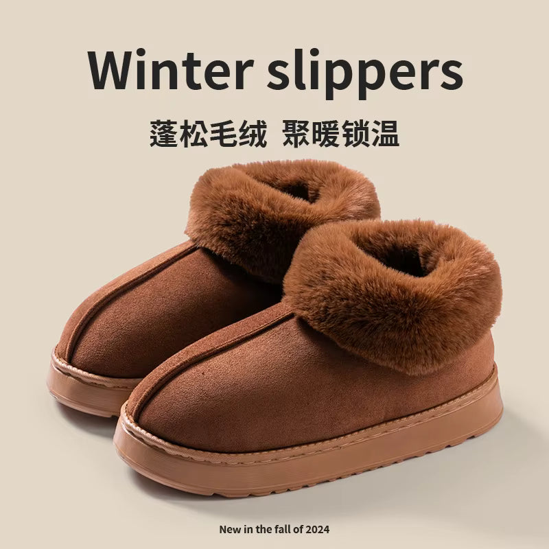 Snow Boots | Unisex | Faux Fur | Fluffy Plush | Warm Winter Indoor Slippers | Steven & Levon