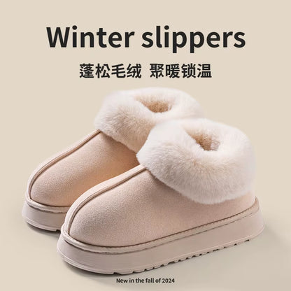 Snow Boots | Unisex | Faux Fur | Fluffy Plush | Warm Winter Indoor Slippers | Steven & Levon
