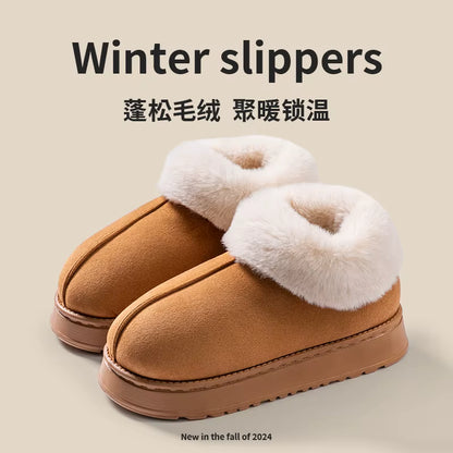 Snow Boots | Unisex | Faux Fur | Fluffy Plush | Warm Winter Indoor Slippers | Steven & Levon