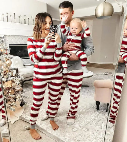 Striped Matching Sleepwear | Family Christmas Pajama Set for Adults & Kids | Steven & Levon