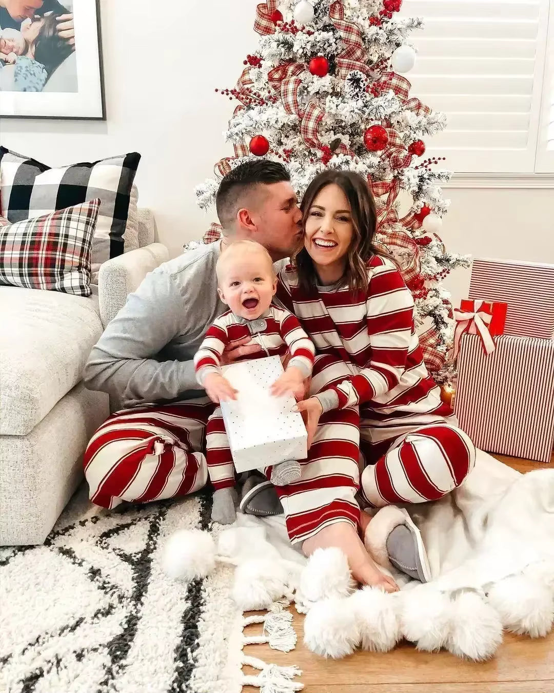 Striped Matching Sleepwear | Family Christmas Pajama Set for Adults & Kids | Steven & Levon