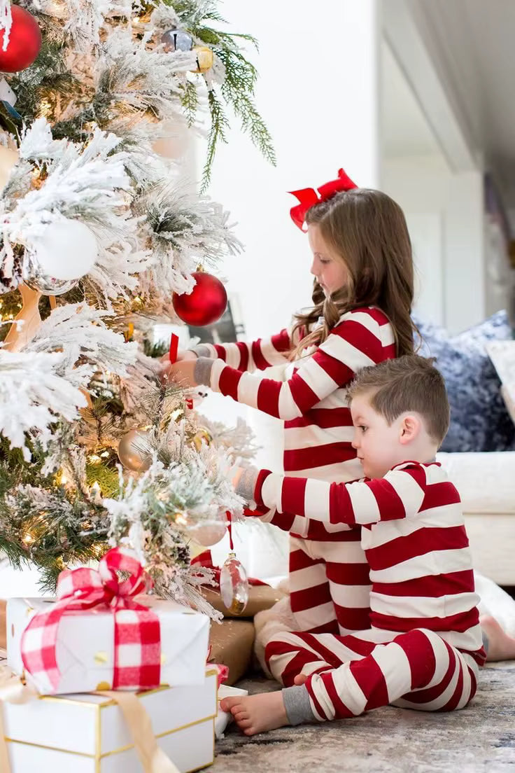 Striped Matching Sleepwear | Family Christmas Pajama Set for Adults & Kids | Steven & Levon