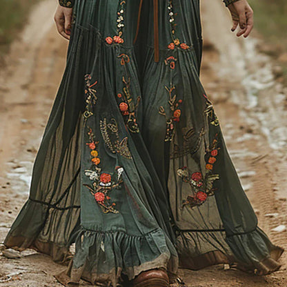 Lightweight Boho Maxi Dress | Women's Belted Summer Dress | Steven & Levon