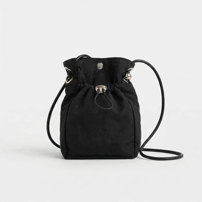 Satchlo - Mini Drawstring Crossbody Shoulder Bag  Everyday Carry Essentials