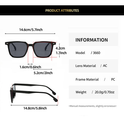 Classic Square Sunglasses | Unisex | UV400 Polarized Style Eyewear | Lightweight Retro Frame | Steven & Levon