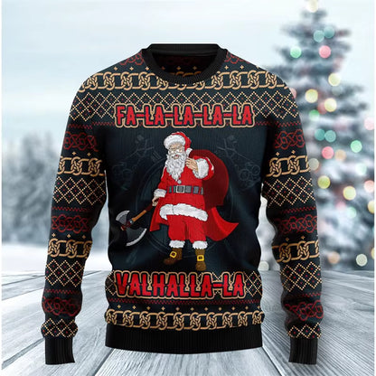 3D Santa Christmas Sweater | Men's Oversized Festive Pullover | Soft Fabric | Steven & Levon