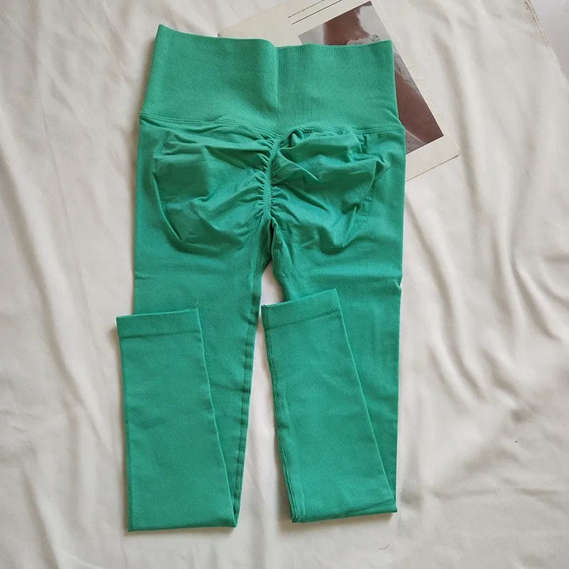 Women's High Waisted Yoga Leggings | Quick Dry Seamless Knit | Peach Bum Lift Shape | Steven & Levon