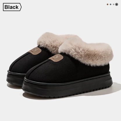 Women's Flannel Ankle Slippers | Plush Lining | Thick EVA Platform Sole | Pull On | Steven & Levon