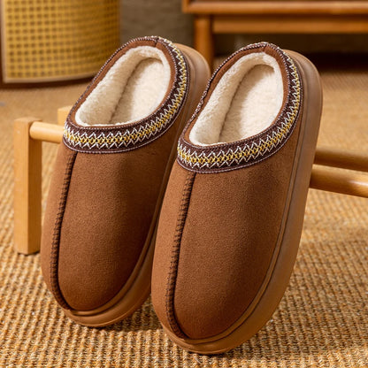 Men's Fleece Lined Slippers | Thick EVA Sole | Indoor Outdoor Winter House Shoes | Steven & Levon