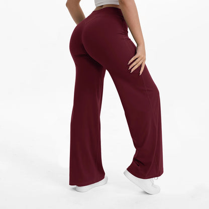 Women's Mid Waist Yoga Leggings | Full Length Stretch Fit | Elastic Waistband | Steven & Levon