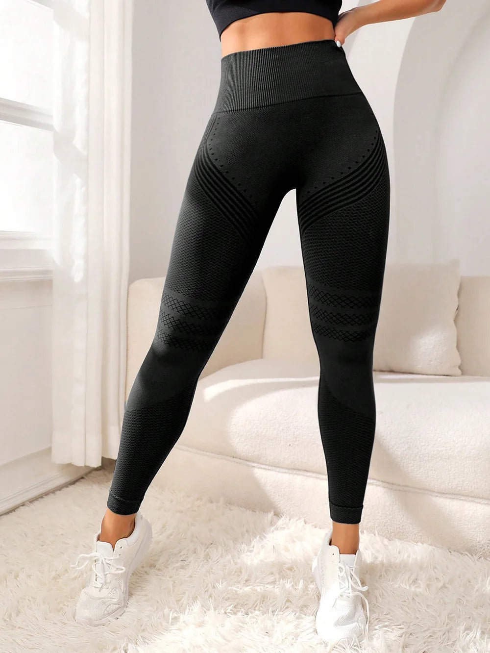 Women's High Waisted Yoga Leggings | Seamless Design | Bum Lifting Fit | Steven & Levon