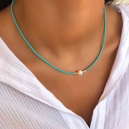 Freshwater Pearl Necklace | Women | Handcrafted Jewellery | Natural Healing Gemstone | Elegant Gift | Steven & Levon