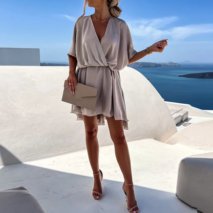 Women's Wrap Dress | Wrinkle-Free Midi Dress | Elegant Everyday Wear | Steven & Levon