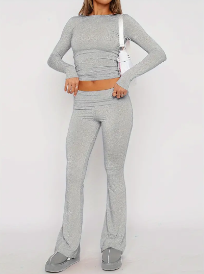 Women's Flared Co-ord Set | Comfortable Two Piece Outfit | Casual Wear | Steven & Levon