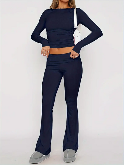 Women's Flared Co-ord Set | Comfortable Two Piece Outfit | Casual Wear | Steven & Levon