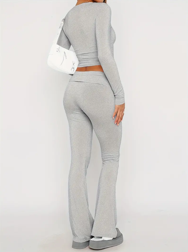 Women's Flared Co-ord Set | Comfortable Two Piece Outfit | Casual Wear | Steven & Levon