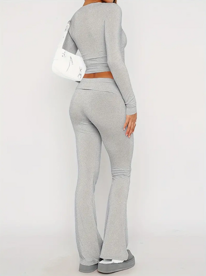 Women's Flared Co-ord Set | Comfortable Two Piece Outfit | Casual Wear | Steven & Levon