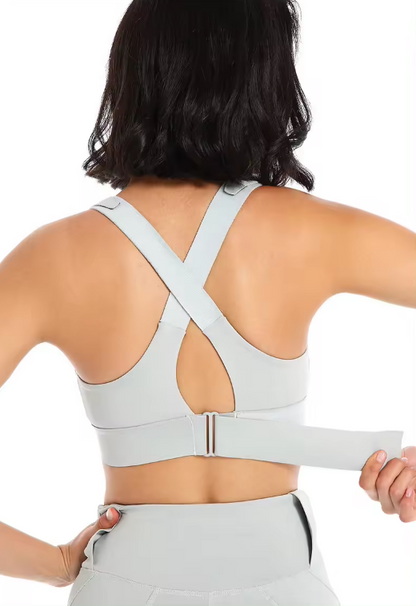 Adjustable Zip Sports Bra | Women's High Support Activewear | Front Zip | Steven & Levon