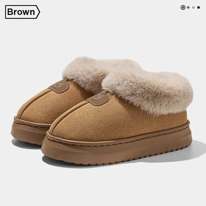 Women's Flannel Ankle Slippers | Plush Lining | Thick EVA Platform Sole | Pull On | Steven & Levon
