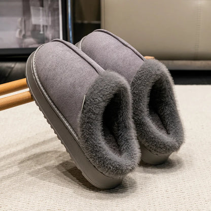Men's Fluffy Slippers | Fur Lining | Thick Anti Slip EVA Sole | Indoor Shoes | Steven & Levon