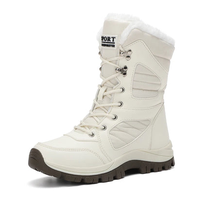 Women's Waterproof Snow Boots | Lace Up Ankle Boots | Plush Lined Winter Shoes | Steven & Levon