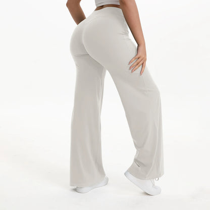 Women's Mid Waist Yoga Leggings | Full Length Stretch Fit | Elastic Waistband | Steven & Levon