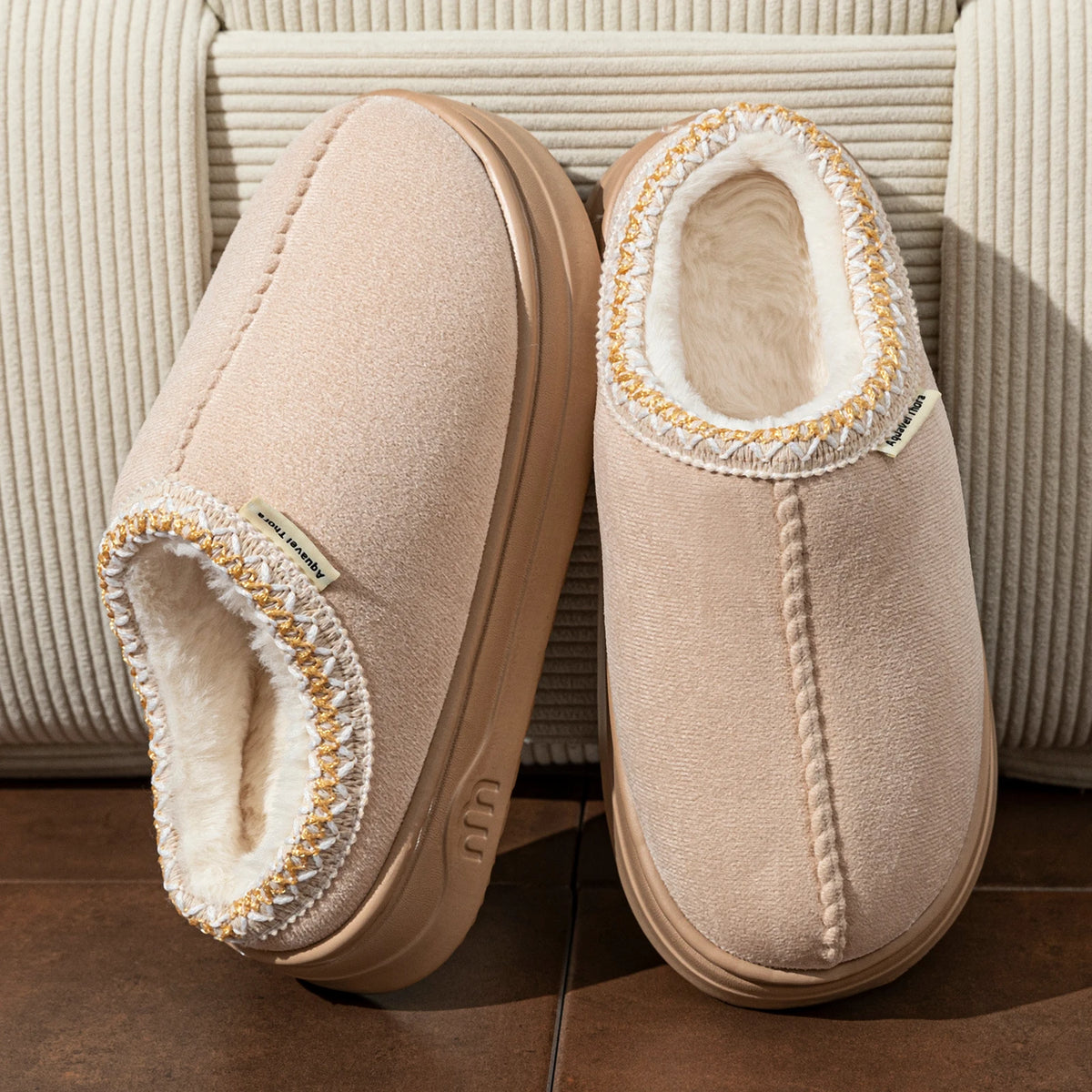 Women's Corduroy Slippers | Plush Lining | Anti Slip EVA Sole | Pull On | Steven & Levon