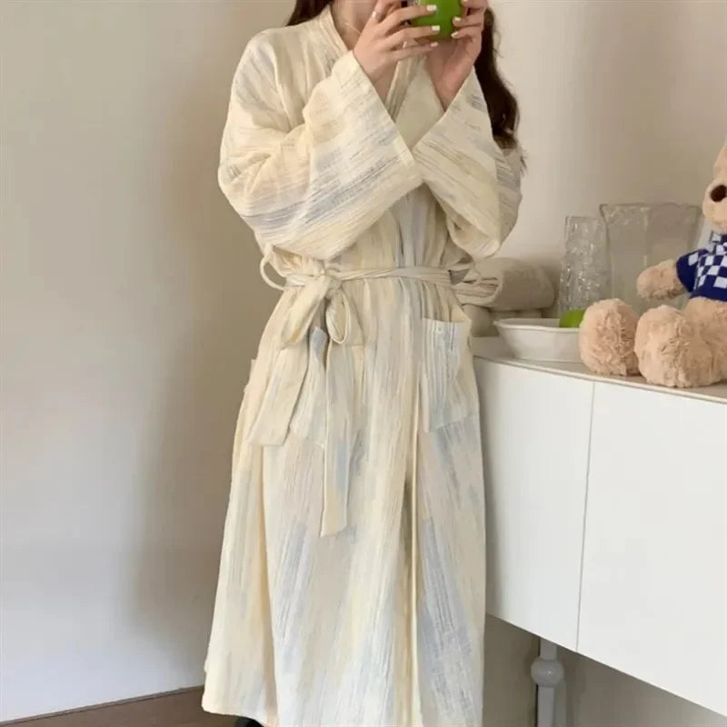 Hana | Women's Summer Kimono Bathrobe | Lightweight | Steven & Levon