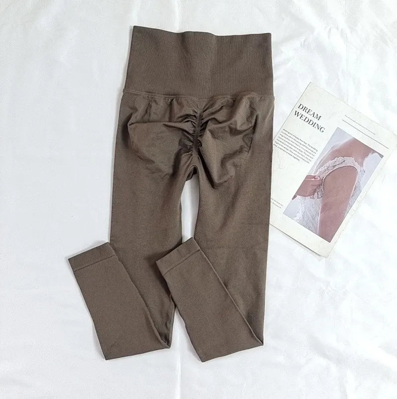Women's High Waisted Yoga Leggings | Quick Dry Seamless Knit | Peach Bum Lift Shape | Steven & Levon