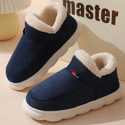 Men's Faux Fur Slipper Boots | Plush Lining | Non Slip Rubber Sole | Indoor Shoes | Steven & Levon