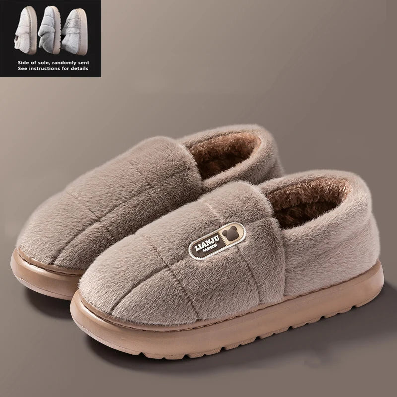 Men's Cotton Slippers | Plush Insole | Non Slip EVA Sole | Wrap Heel | Steven & Levon