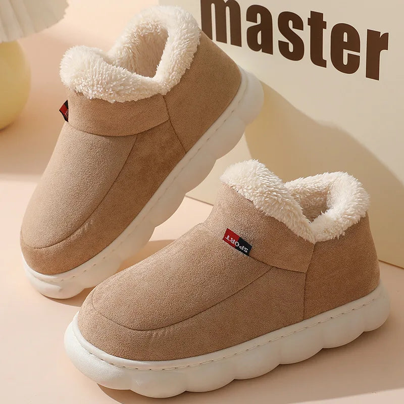 Men's Faux Fur Slipper Boots | Plush Lining | Non Slip Rubber Sole | Indoor Shoes | Steven & Levon