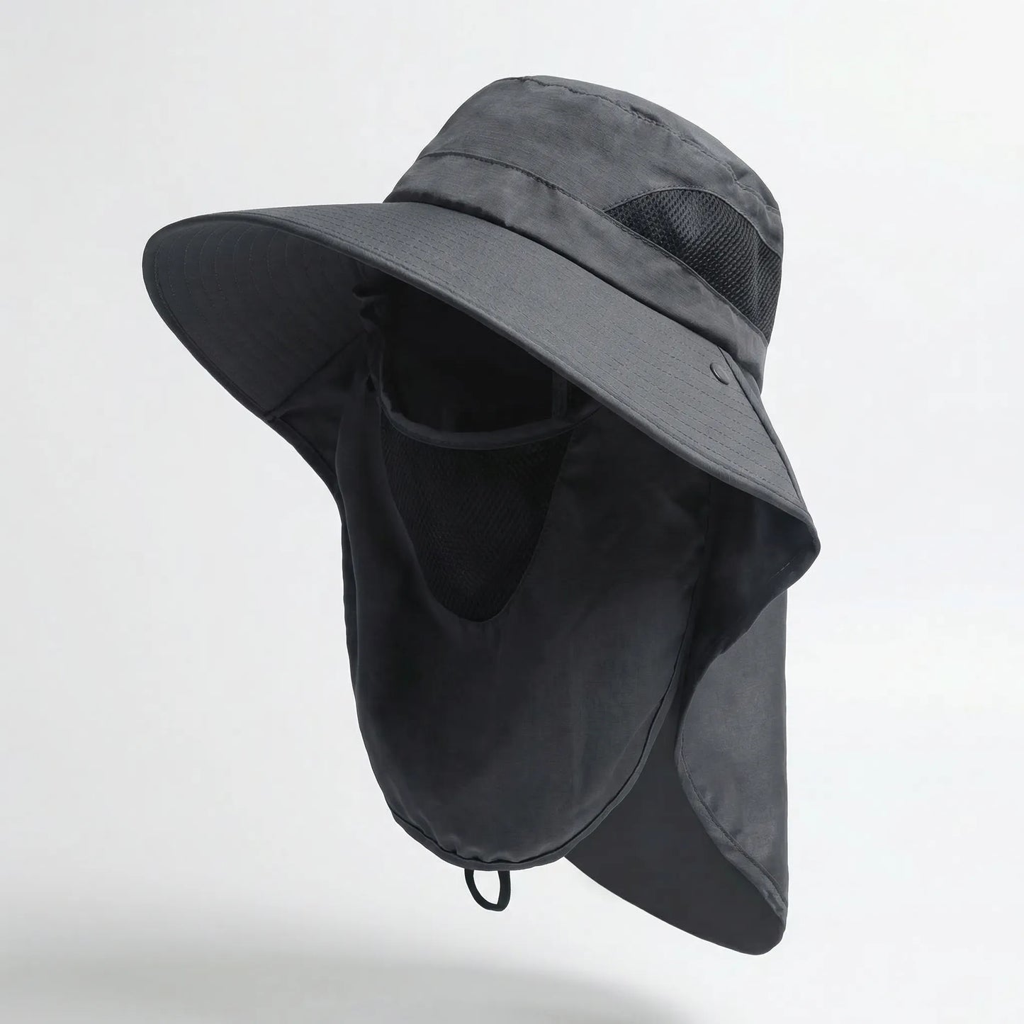 Shadeveil - Wide Brim Bucket Hat With Neck Flap  Blocking Harsh Sun