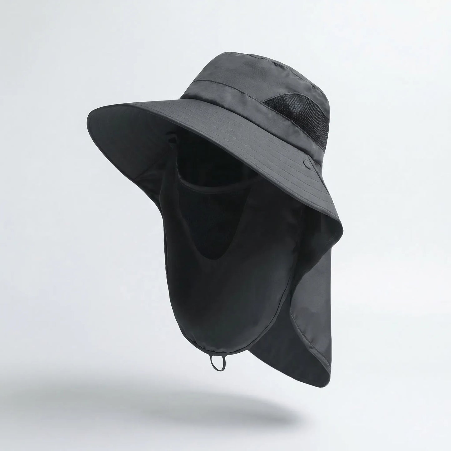Shadeveil - Wide Brim Bucket Hat With Neck Flap  Blocking Harsh Sun