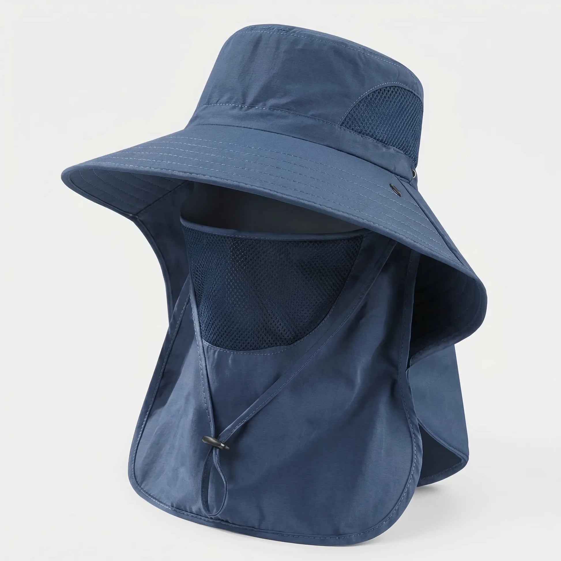 Shadeveil - Wide Brim Bucket Hat With Neck Flap  Blocking Harsh Sun