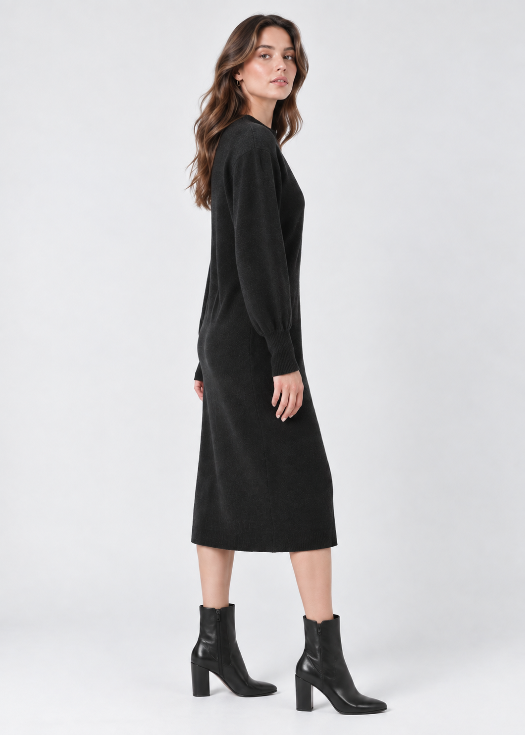 Women's Knitted Jumper Dress |  Wool Long Sleeve Winter | Steven & Levon