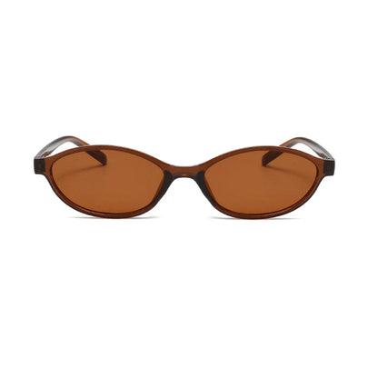 Small Oval Sunglasses | Women | UV400 Retro Eyewear | Slim Cat Eye Frame | Vintage Fashion Shades | Steven & Levon