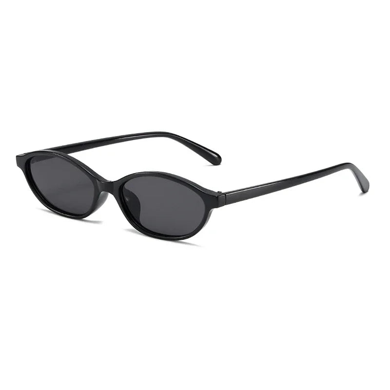 Small Oval Sunglasses | Women | UV400 Retro Eyewear | Slim Cat Eye Frame | Vintage Fashion Shades | Steven & Levon