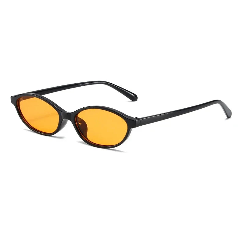 Small Oval Sunglasses | Women | UV400 Retro Eyewear | Slim Cat Eye Frame | Vintage Fashion Shades | Steven & Levon