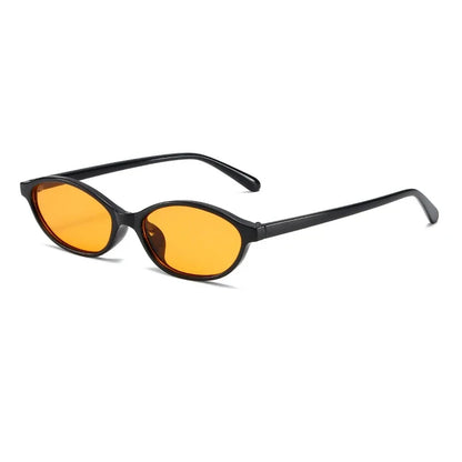Small Oval Sunglasses | Women | UV400 Retro Eyewear | Slim Cat Eye Frame | Vintage Fashion Shades | Steven & Levon