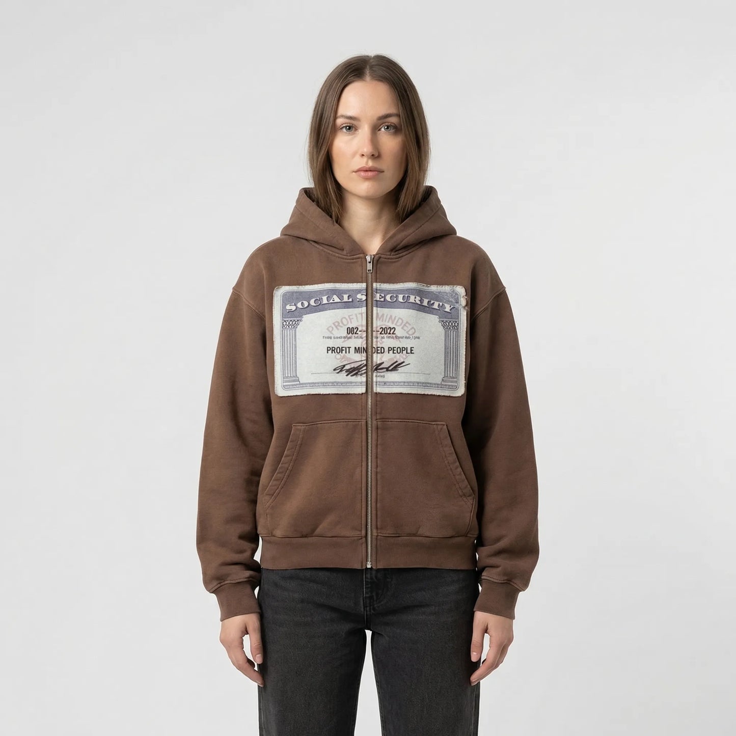 Skullgrafx - Zip-Up Graphic Print Hoodie  Street Style Layering